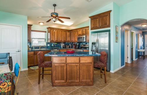 Crystal Beach Cottage | Gulf-view Home with wraparound deck - one block to the beach