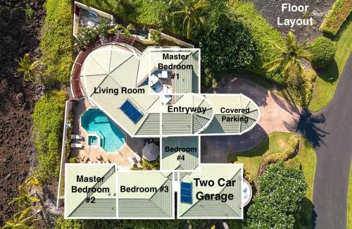 Kamuela House | Hale Mele 2 with Panoramic Golf Course View, private Pool, Hot Tub, Golf Cart and E-Bikes