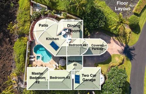 Kamuela House | Hale Mele 2 with Panoramic Golf Course View, private Pool, Hot Tub, Golf Cart and E-Bikes