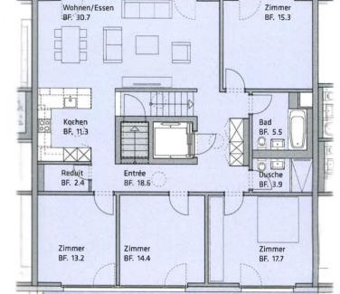 Meilen District House | Helles WG Zimmer 1von4 in fantastischer Attikawohnung