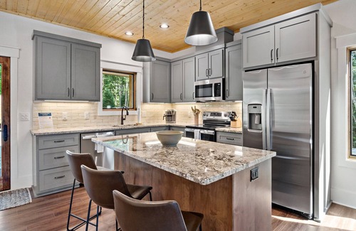 Nebo House | Higher Ground at Lake James | Hot Tub, Boat Slip & Game Room!