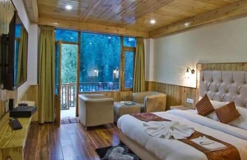 Manali Hotel | Himalayan River Resort, Manali - #riverside # private parking # scenic River & mountain View # open Cafe # spacious Rooms