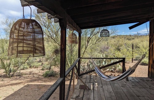 Tucson Cabin | Historic Dude Ranch Rustic Cowboy Cabin Desert Experience