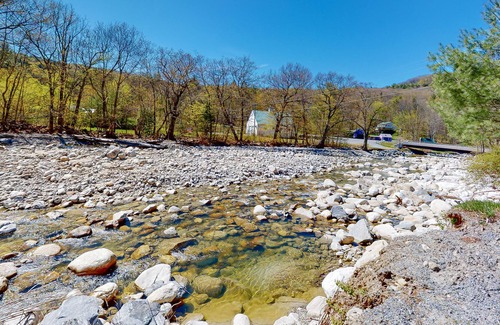 Jamaica House | Historic, river view home with wood fireplaces, fast WiFi, & a washer/dryer