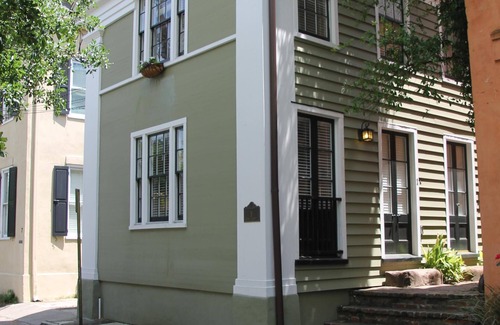 Harleston Village House | Historic Romantic Downtown Row House with Free Parking