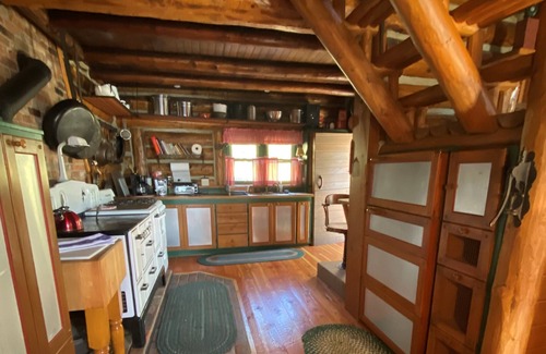 Helena Cabin | Historic Unique 1890's Log Cabin At Canyon Ferry Lake, pet friendly