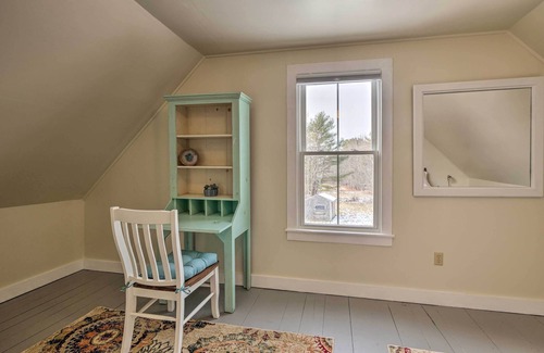 Waldoboro House | Historic Waldoboro House Near Lakes, Boating, Etc!