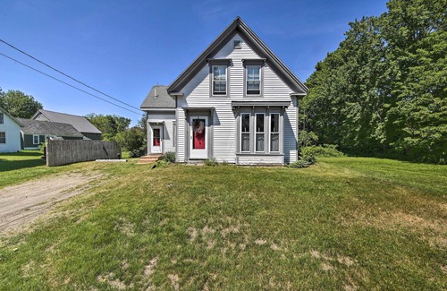 Waldoboro House | Historic Waldoboro House Near Lakes, Boating, Etc!