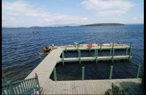 Gilford House | Historic Waterfront Winnipesaukee Cottage w/ Best Lake View
