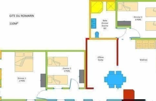 Chateauvert Apartment | Holiday apartment Château Vert for 1 - 9 persons with 3 bedrooms - Row house