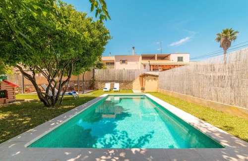 Campanet House | Holiday Home Villa Ca Na Campins with Mountain View, Pool, Terraces & Wi-Fi