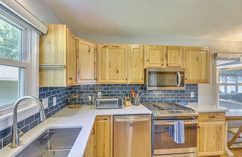 Paw Paw Lake House | Home w/Hot Tub & Dock on Little Paw Paw Lake!