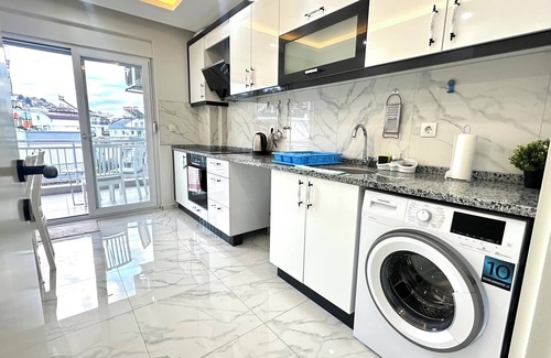 Kepez Apartment | HOMELY! Design Apartment Antalya 2+1 Parking, Balcony, AC, 100Sqm!