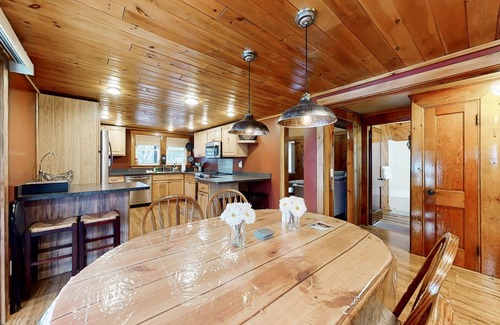Laconia House | Idyllic lake retreat with pool, patio, & game room - near beach, skiing, & golf