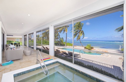 North Side House | Iggy Blue: Rum Point Villa w/Pool, Spa, & Snorkeling Beachfront.