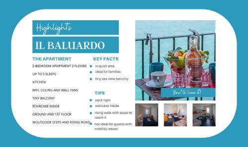 Manarola Apartment | Il Baluardo Sea View Apartment on the Cliff