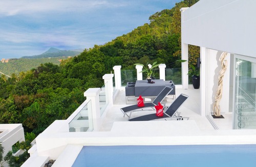 Mae Nam Apartment | Infinity Residence Character Penthouse Sea View 3 bedrooms private pool