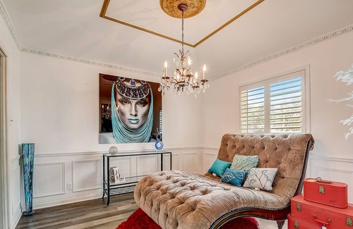 Sachse House | Inviting dog-friendly home with pool, full kitchen, central AC, & W/D