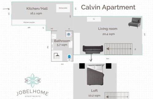 Belso-Ferencvaros Apartment | JobelHome Calvin Apartment