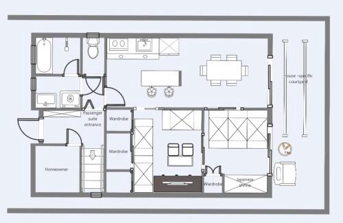 Katsushika Apartment | JR 66sqm 1F Family Suite 2LDK JR Koiwa-Keisei Koiwa-Asakusa-Oshiage-Shinjuku-Ueno
