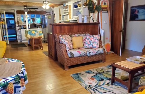 Kahaluu Bay Villa | KAHALU'U BEACH HOUSE WALKING DISTANCE OF 4 MINUTES. SUNSETS, PALM TREES, BIRDS!