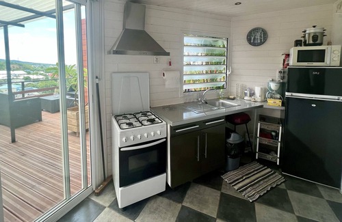 La Riviere Saint-Louis Apartment | Kaz 2/3 people with jacuzzi and breathtaking view!