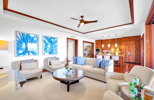 Montage Kapalua Bay Condo | KBM Resorts | FREE CAR | Luxury Oceanfront Villa at Montage Kapalua Bay | Private Lanai and BBQ MON-5203