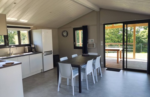 La Chapelle-Taillefert Cottage | L'Ecrin du Breuil - Chalet le Joyau Private pool Jacuzzi Petanque court