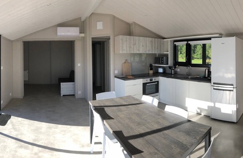 La Chapelle-Taillefert Cottage | L'Ecrin du Breuil - Chalet le Joyau Private pool Jacuzzi Petanque court