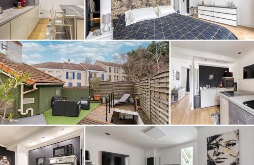 Orly Apartment | L'Évasion Design - Rooftop - 8 min Gare Orly