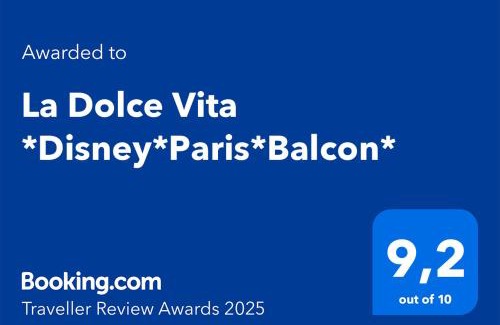 Magny-le-Hongre Apartment | La Dolce Vita *Disney*Paris*Balcon*