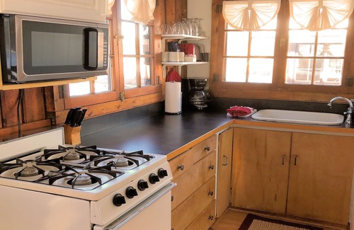 West Branch Cabin | Lake Front One Bedroom Log Cabin located at Clear Lake Resort and Boat Rental