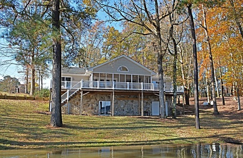 Littleton House | Lake Gaston Waterfront home with boat dock, fire pit, and views
