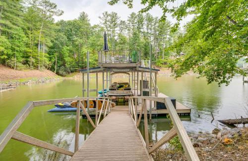 The Arbor House | Lake James Retreat with Private Multi-Level Dock
