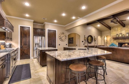 Highland Lake Estates House | Lake Travis DeepWaterfront Home: Views, Pool, Dock, Outdoor Kitchen, OpenAir Bar