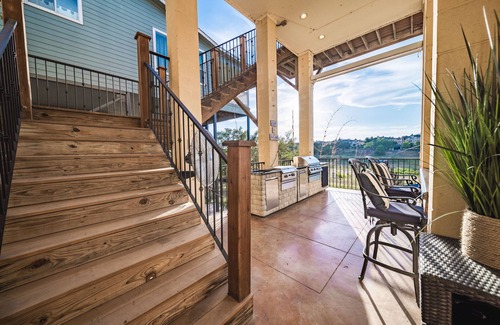 Highland Lake Estates House | Lake Travis Waterfront Home with Boat Dock, Pool, and Hot Tub