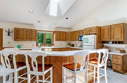 Manitowish Waters House | Lakefront, Dog-Friendly Home with Lake View, Dock, Central AC, & Wood Fireplace