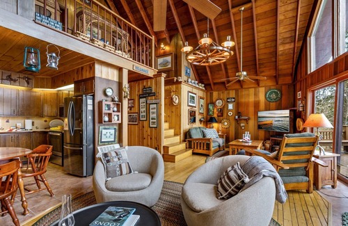 Belgrade Lakes House | Lakefront Escape w/Dock, Fire Pit & Views