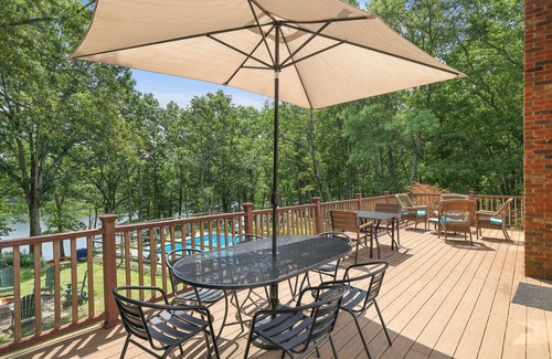 Pocono Mountain Lake House | Lakefront, Heated Pool, Pvt Hot Tub, Arcade, Dock Ping Pong, Foosball