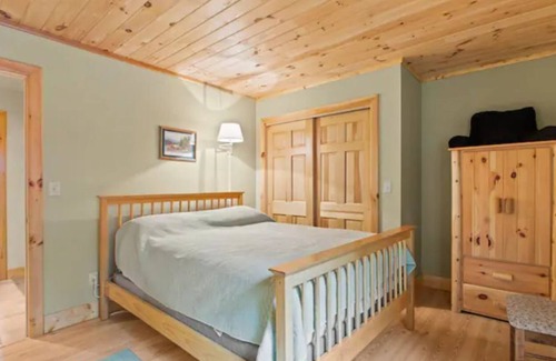 Indian Lake House | Lakefront home on Lake Abanakee with great views, cozy living room, pet friendly