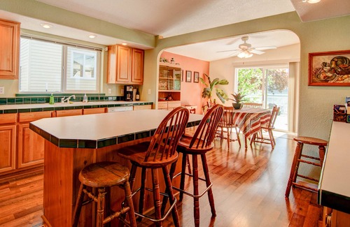 Manson House | Lakefront home with private dock, firepit, & views