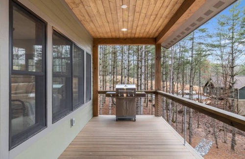 Nebo House | Lakefront on Lake James with dock, boat slip, and hot tub