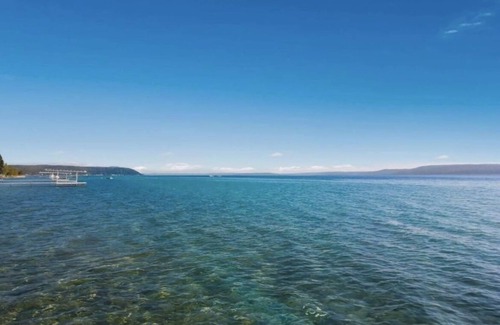 Lake Township House | Lakeside family paradise 140ft private Crystal Lake Frontage