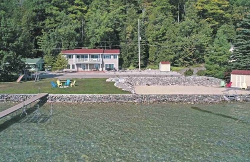 Lake Township House | Lakeside family paradise 140ft private Crystal Lake Frontage