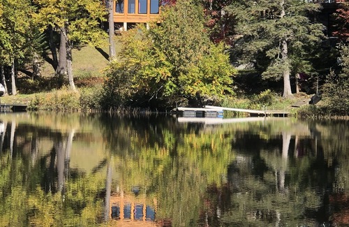 La Conception Ski Chalet | Lakeside Log Cottage With Private Dock