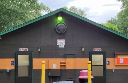 Portage RV Rental | Lakeview Family Camp - Large yard for FUN on lake