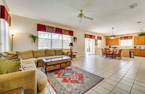 Windwood Bay House | Lanai & Game Room: Vacation Home in Davenport!
