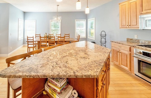 Glenn Haven Shores House | Large Family Home in South Haven - Private Lake Access, Hot Tub, Sunroom & Patio