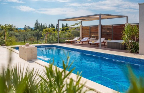 Kastel Stari Villa | large holiday villa rental near split, Croatia vacation villa with pool, air conditioning, walk to town villa Croatia