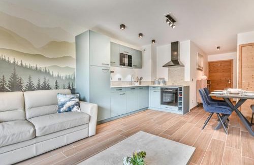 Les Gets Apartment | Le Génépi - Superbe T2 cabine 4-6 pers, neuf, à 50m des pistes, avec balcon, garage et WiFi - FR-1-685-67